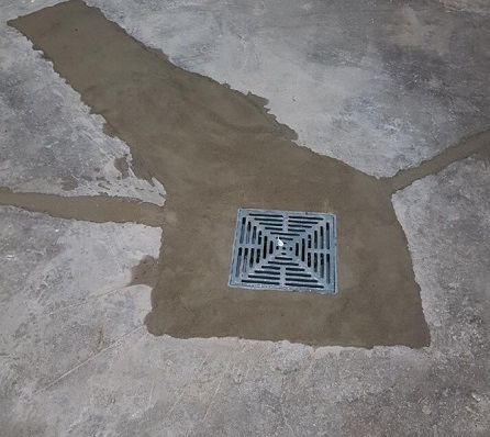 Floor catch basin repair