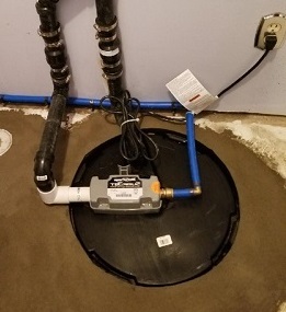 Sump pump installation
